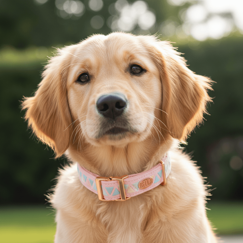 Cão pequeno em roupa personalizada durante sessão de fotos com os noivos